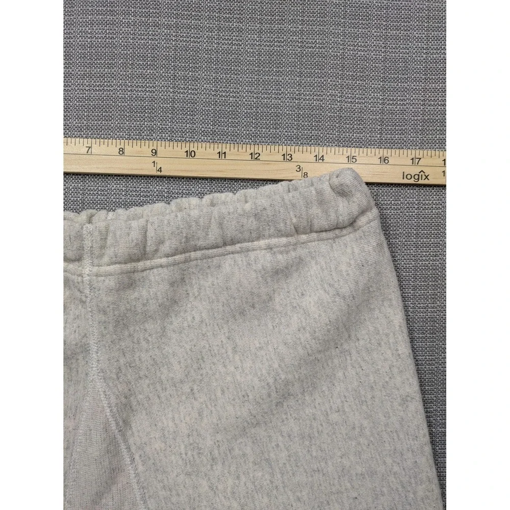 Bike Sweatpants Mens Large Gray Fleece Jogger USA Made Elastic Waist Tapered